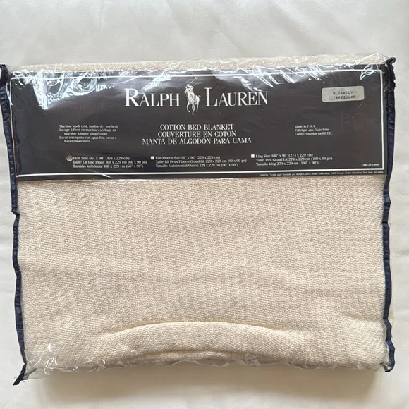 100% Cotton Bed Blanket. Original packaging - Picture 1 of 3